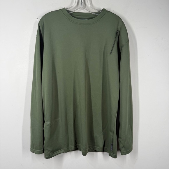 Scottevest Other - Scottevest‎ Mens High IQ TEC Performance Long Sleeve T Shirt 3 Pocket Green Sz L